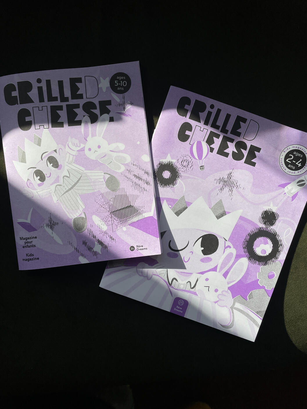 Grilled Cheese Magazine covers illustrated by Simon Ip