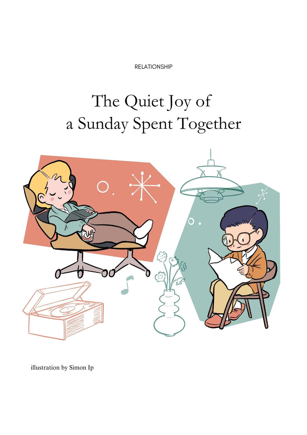 The quiet joy of a Sunday spent together