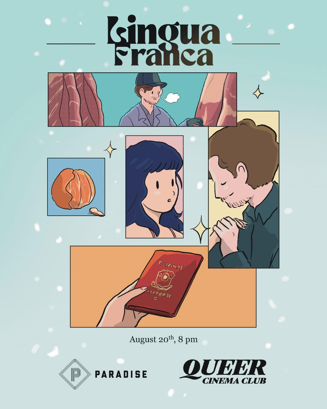 Lingua Franca poster for Toronto Queer Cinema Club