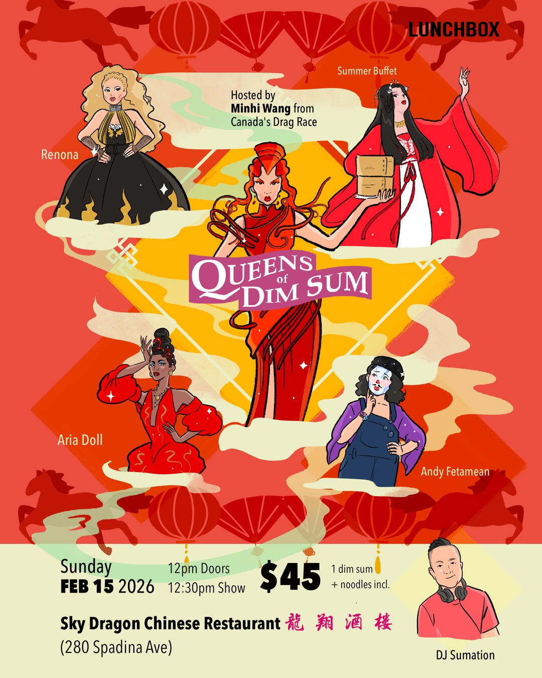 Queens of Dim Sum poster for Fire Horse festivities